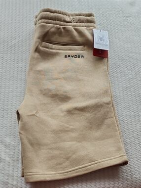 Spyder Tan Shorts with Back Pocket Brand New